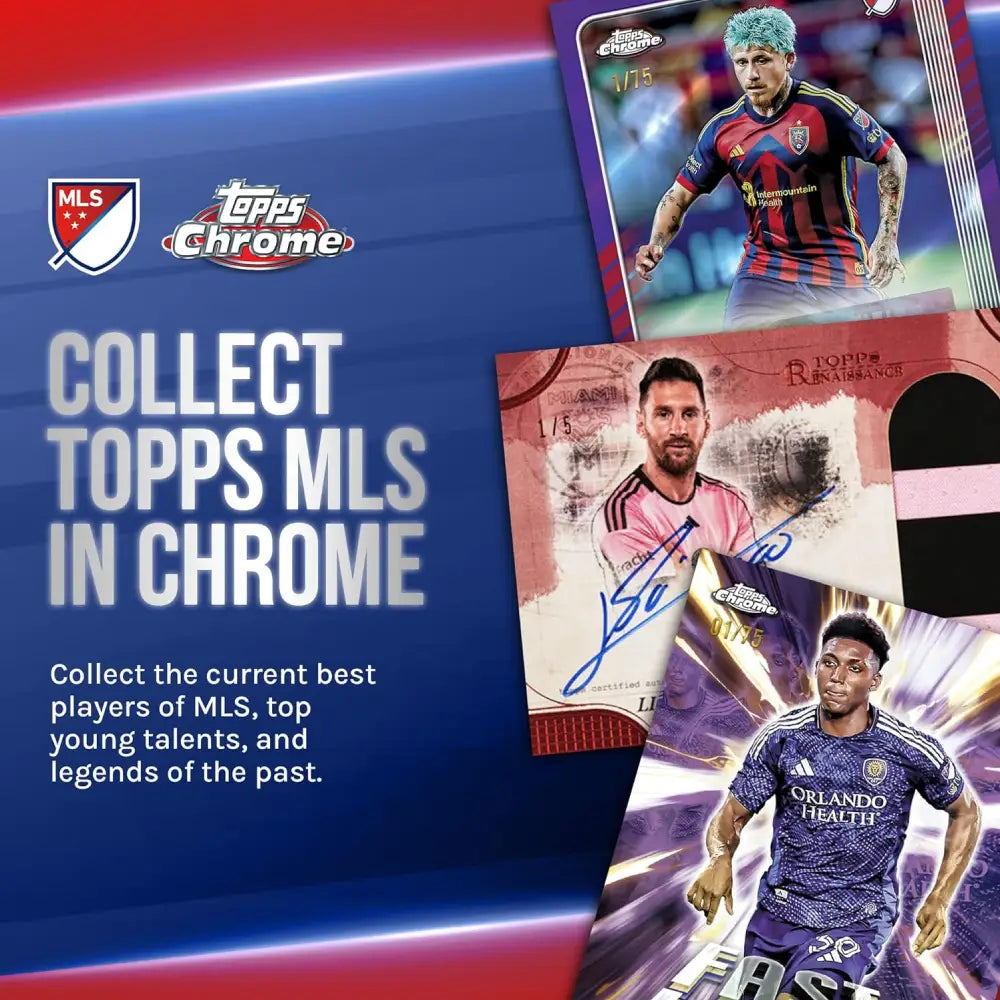 Topps Chrome MLS 2025 Factory Sealed Value Box