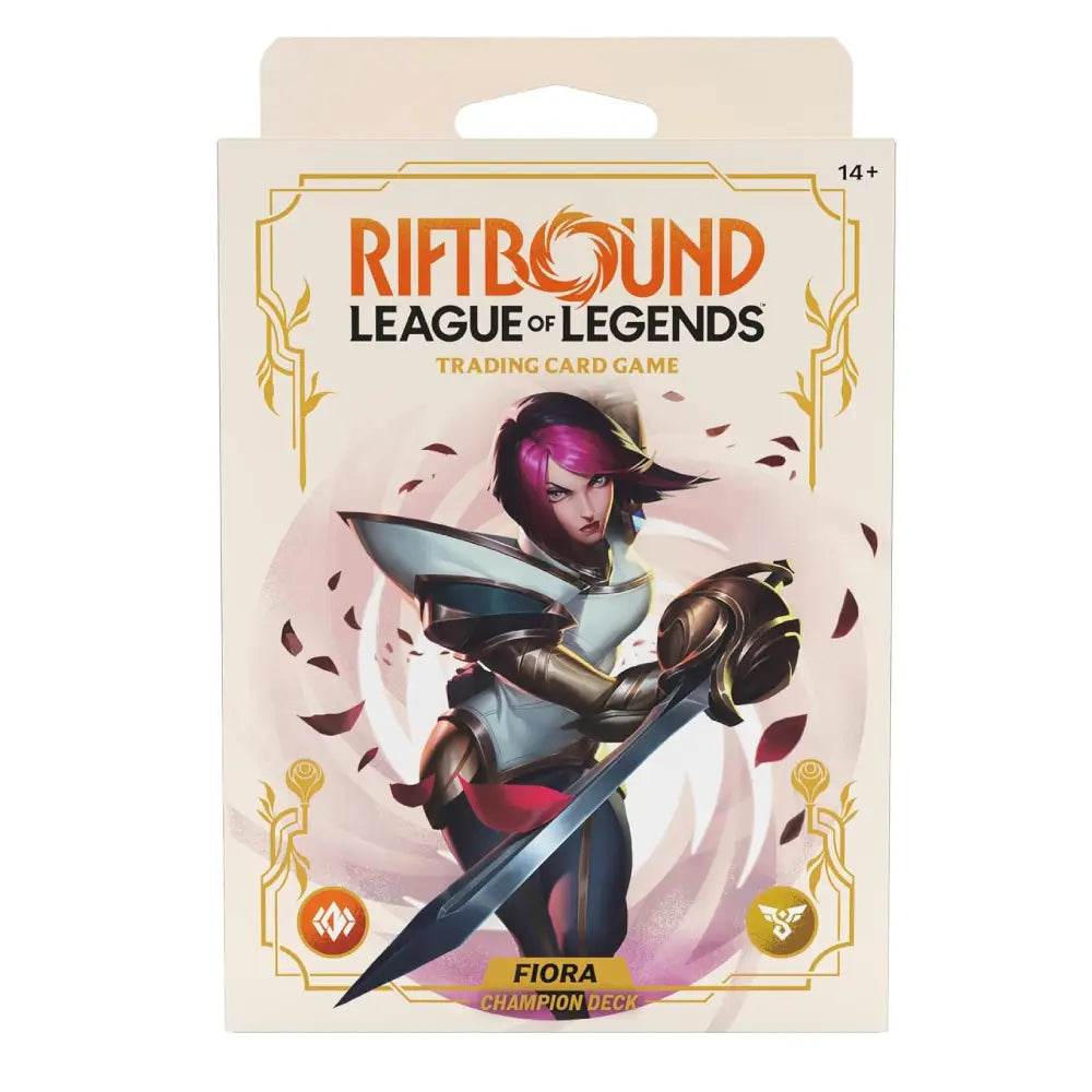 Riftbound League of Legends TCG Spiritforged Champion Deck Fiora Ready-to-Play