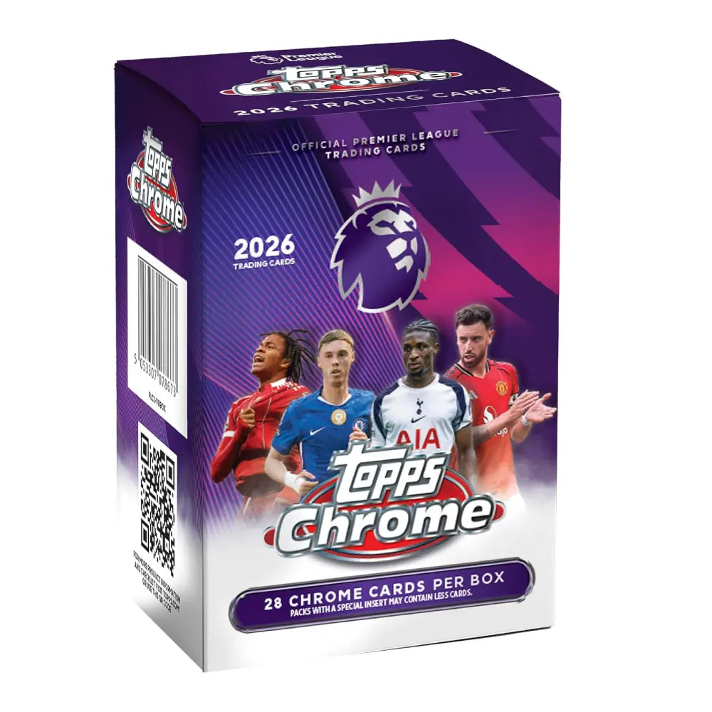 2026 Topps Chrome Premier League Soccer Value Box Factory Sealed Trading Cards
