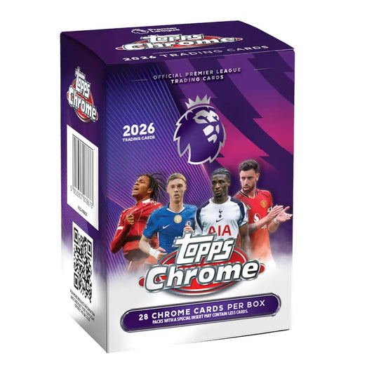 2026 Topps Chrome Premier League Soccer Value Box Factory Sealed Trading Cards