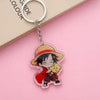 One Piece Luffy & Zoro Acrylic Ring Keychain Set – Anime Bag Charm
