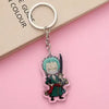 One Piece Luffy & Zoro Acrylic Ring Keychain Set – Anime Bag Charm