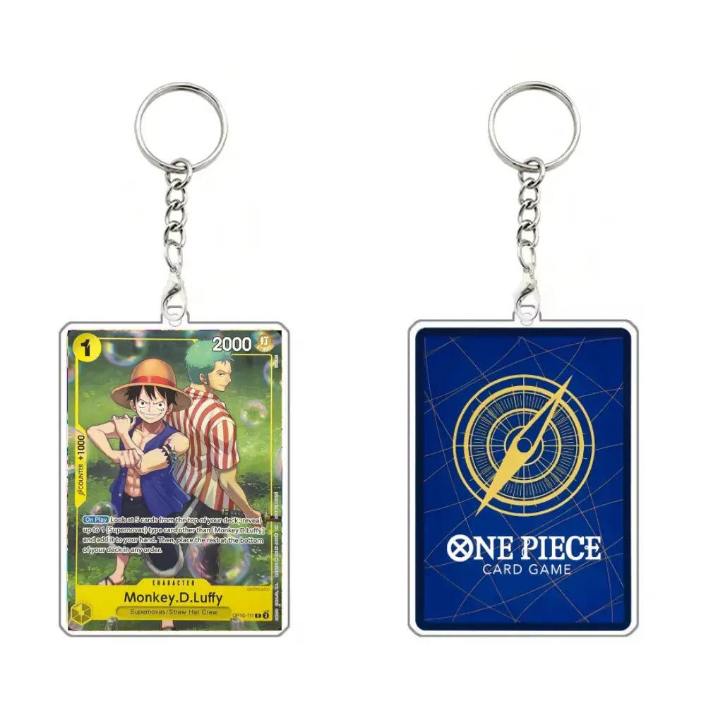 One Piece Luffy & Crew Acrylic Keychain – Straw Hat Pirates Anime Keyring