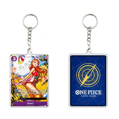One Piece Nami Acrylic Keychain – Cute Anime Character Keyring