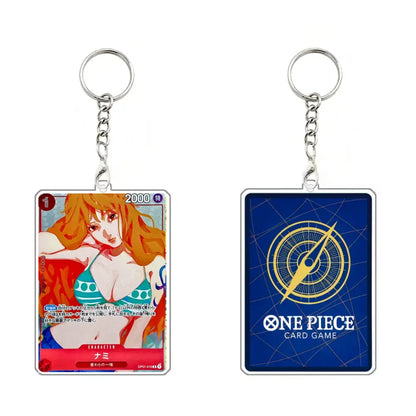 One Piece Nami Acrylic Keychain – Cute Anime Character Keyring