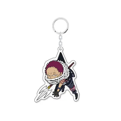 One Piece Acrylic Charm Keychain – Custom Anime Character Keyring