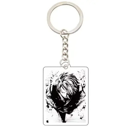 One Piece Ink Wash Acrylic Keychain – Kuzan, Enel, Boa Hancock & Katakuri