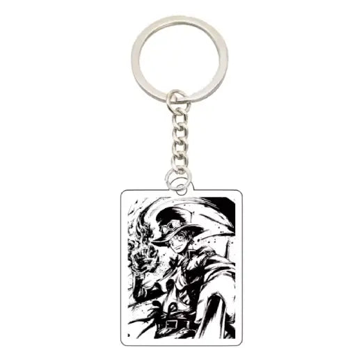 One Piece Ink Wash Acrylic Keychain – Kuzan, Enel, Boa Hancock & Katakuri