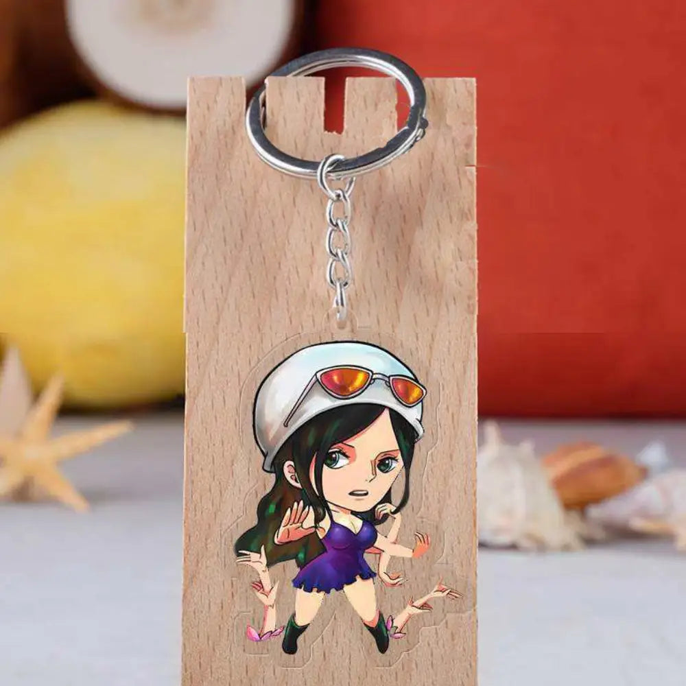 One Piece Monkey D. Luffy Double-Sided Acrylic Keychain – Premium Anime Keyring