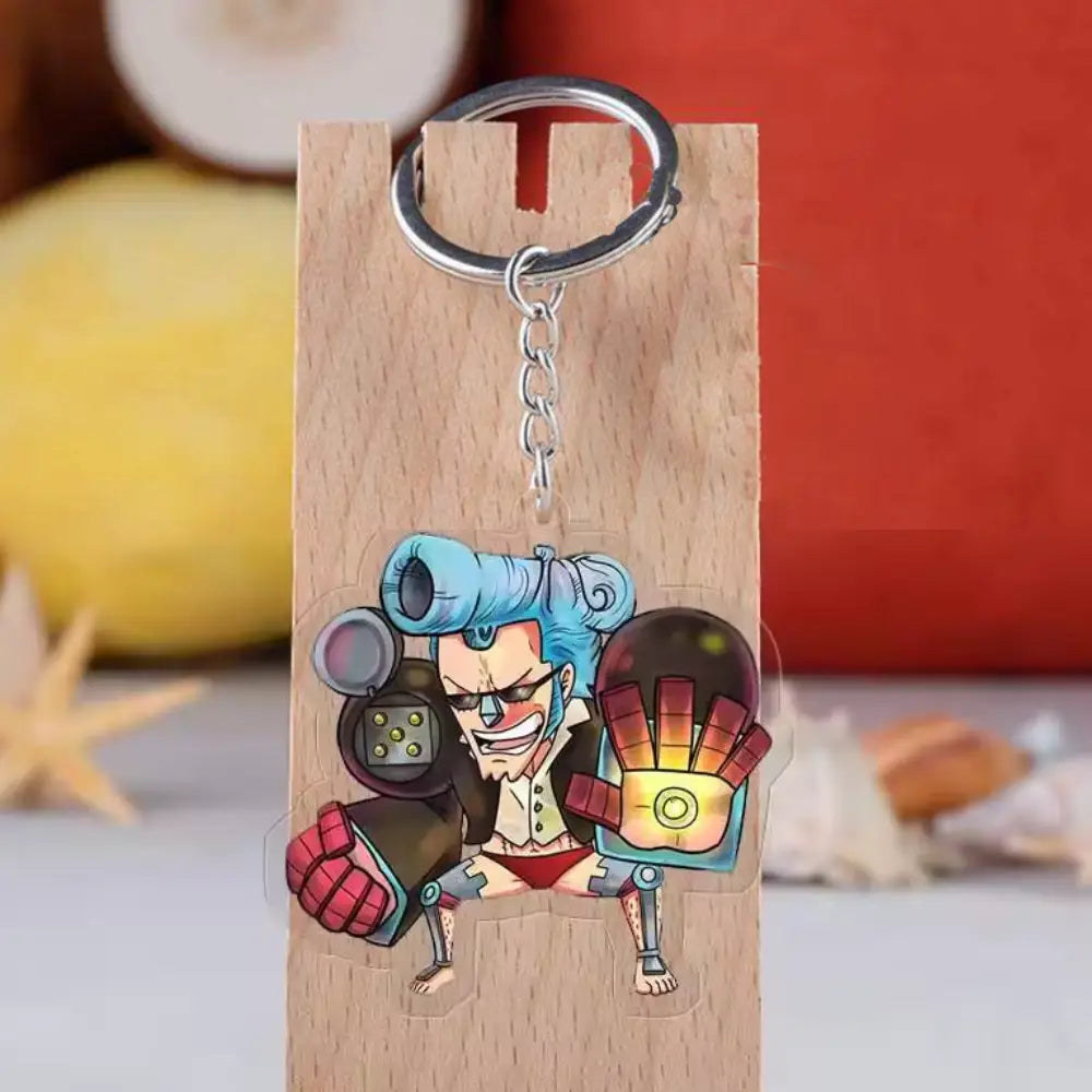 One Piece Monkey D. Luffy Double-Sided Acrylic Keychain – Premium Anime Keyring