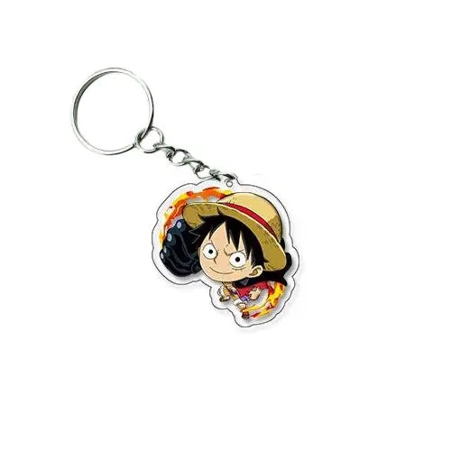 One Piece Baby Face Acrylic Keychain – Luffy, Zoro, Sanji, Law & More