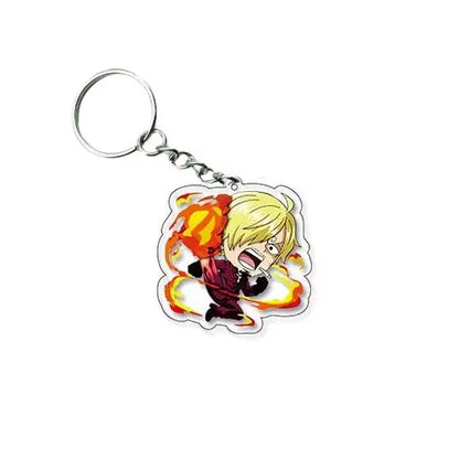 One Piece Baby Face Acrylic Keychain – Luffy, Zoro, Sanji, Law & More