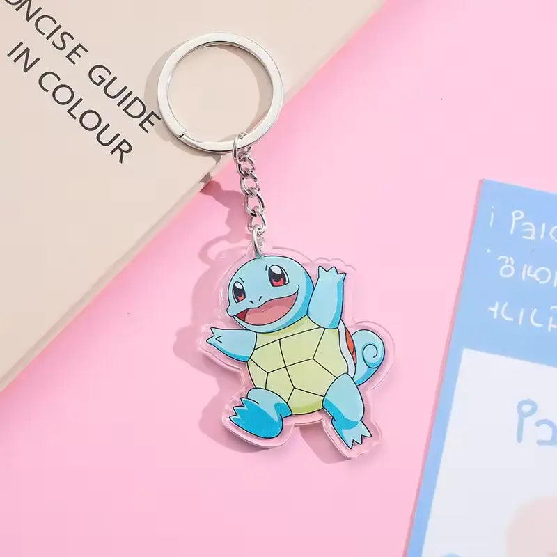 Cute Pokémon Acrylic Keychain – Pikachu, Komala, Bulbasaur & More
