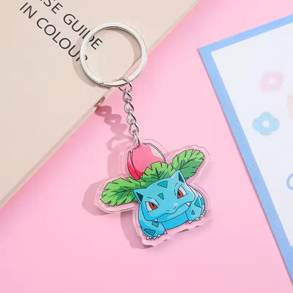 Cute Pokémon Acrylic Keychain – Pikachu, Komala, Bulbasaur & More