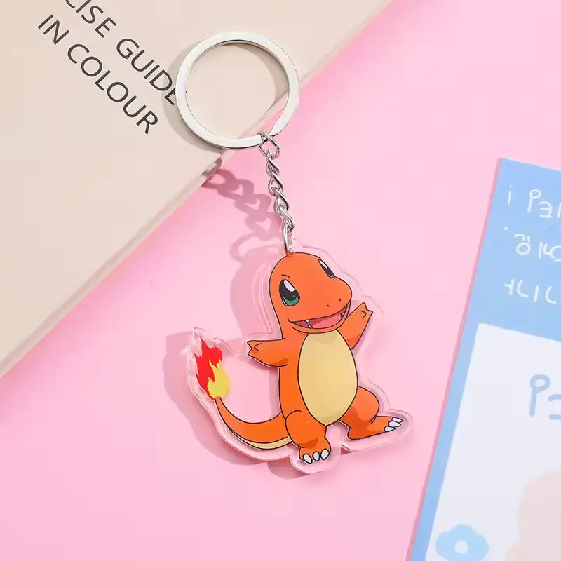 Cute Pokémon Acrylic Keychain – Pikachu, Komala, Bulbasaur & More