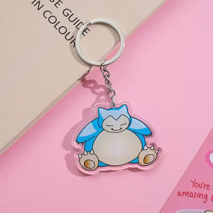 Cute Pokémon Acrylic Keychain – Pikachu, Komala, Bulbasaur & More