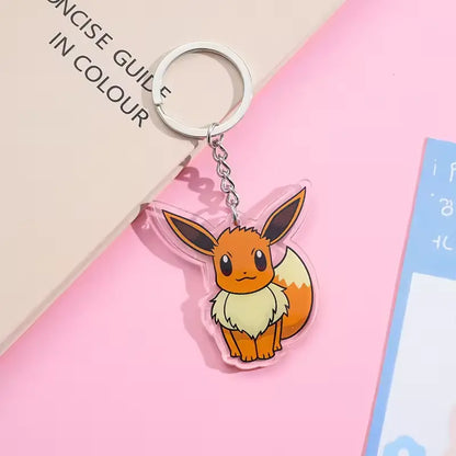 Cute Pokémon Acrylic Keychain – Pikachu, Komala, Bulbasaur & More