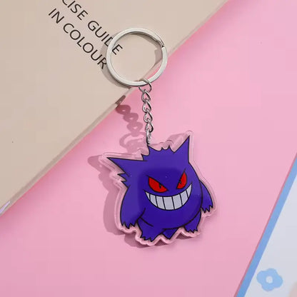 Cute Pokémon Acrylic Keychain – Pikachu, Komala, Bulbasaur & More