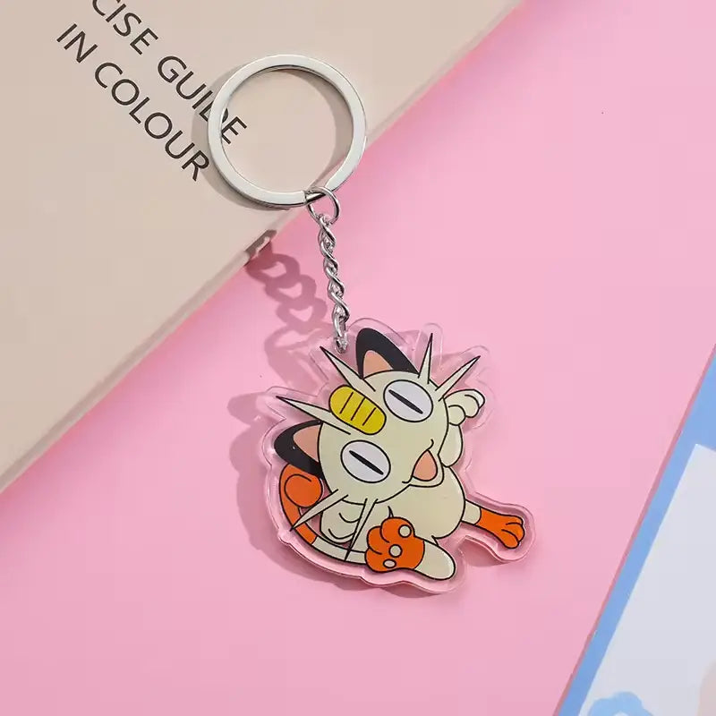 Cute Pokémon Acrylic Keychain – Pikachu, Komala, Bulbasaur & More