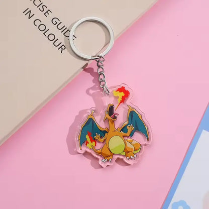 Cute Pokémon Acrylic Keychain – Pikachu, Komala, Bulbasaur & More