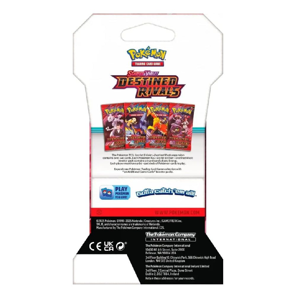 Pokémon TCG: Scarlet & Violet - Destined Rivals Sleeved Booster Pack | Rip N Ship