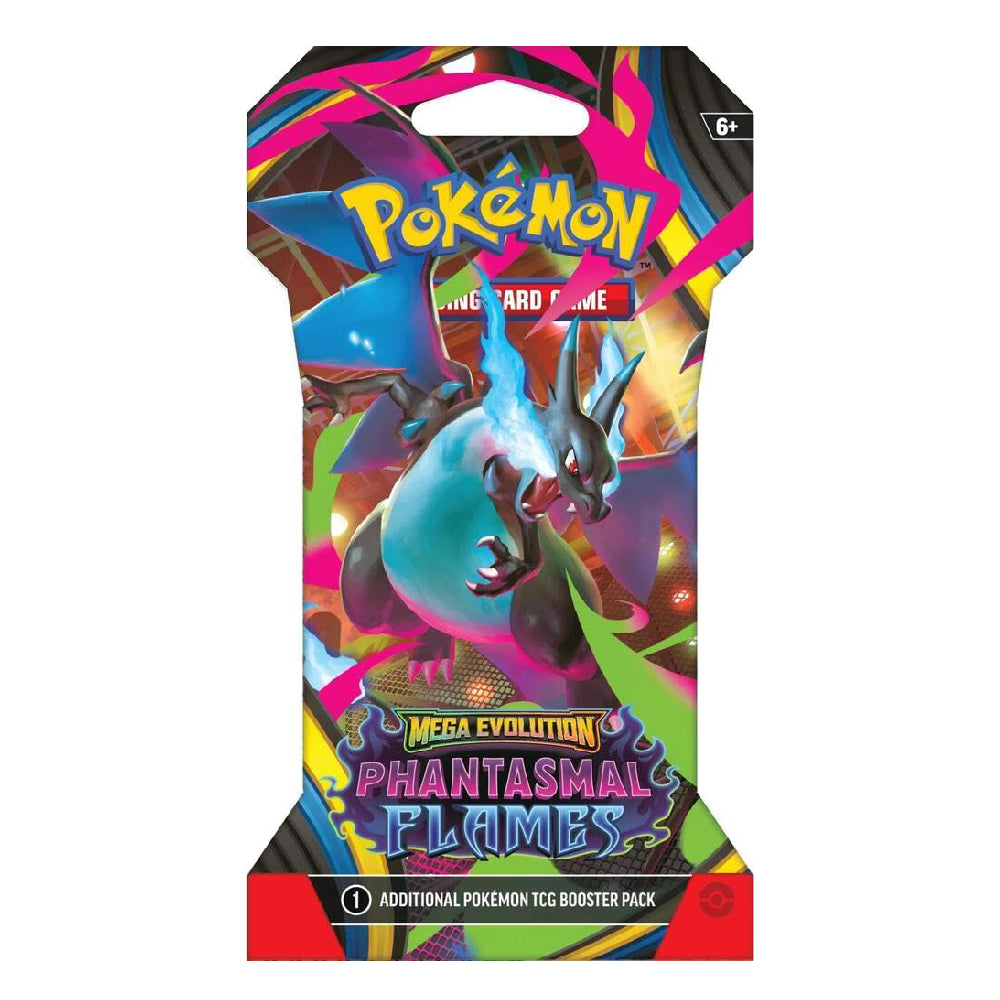 Pokémon TCG: Mega Evolution - Phantasmal Flames Sleeved Booster Pack | Rip N Ship