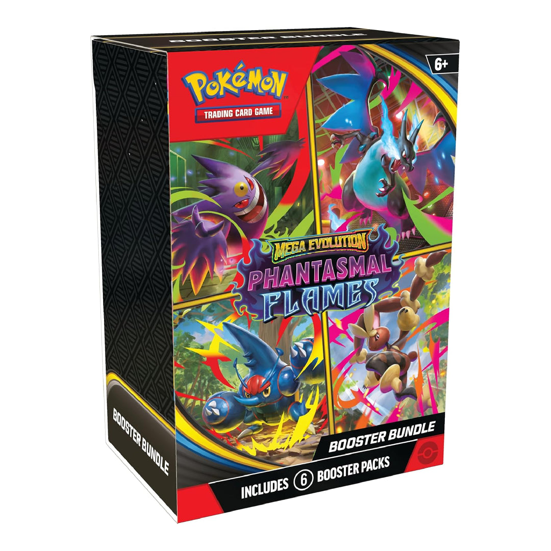 Pokémon TCG Mega Evolution Phantasmal Flames Booster Bundle - 6 Packs | Rip N Ship