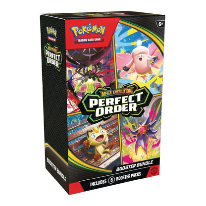 Pokémon TCG Mega Evolution Perfect Order Booster Bundle - 6 Packs | Rip N Ship