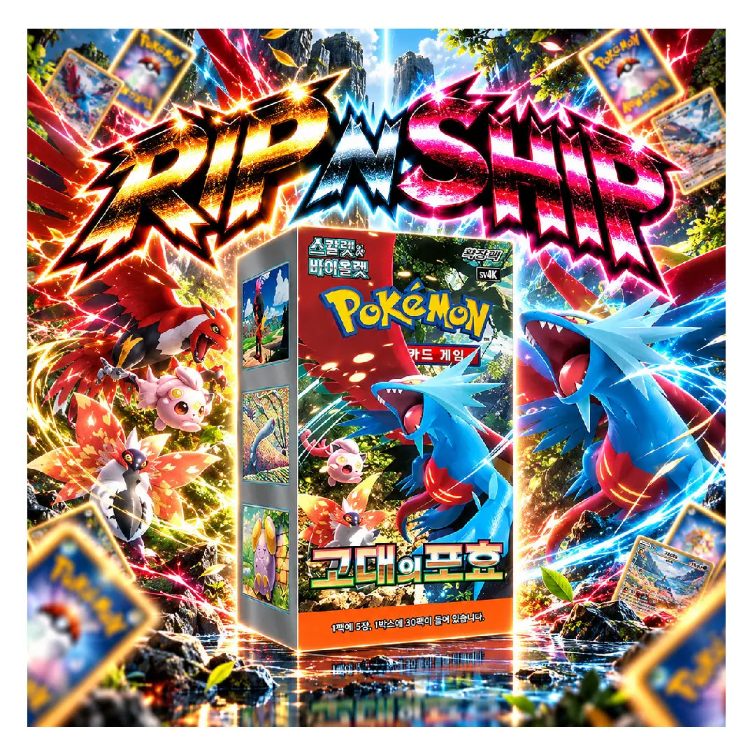 Pokémon TCG Ancient Roar Korean Booster Box | Rip N Ship