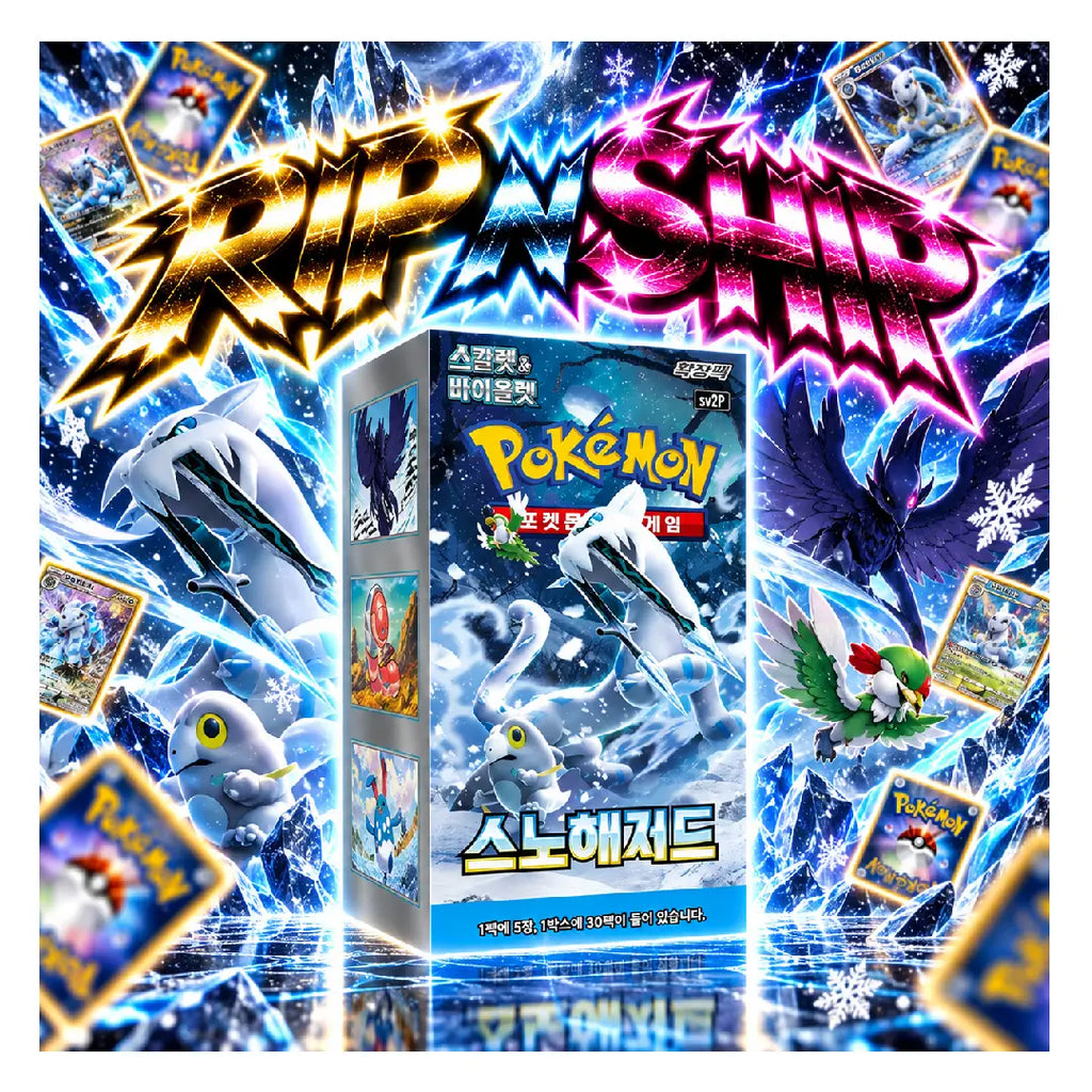 Pokémon TCG Snow Hazard Korean Booster Box | Rip N Ship