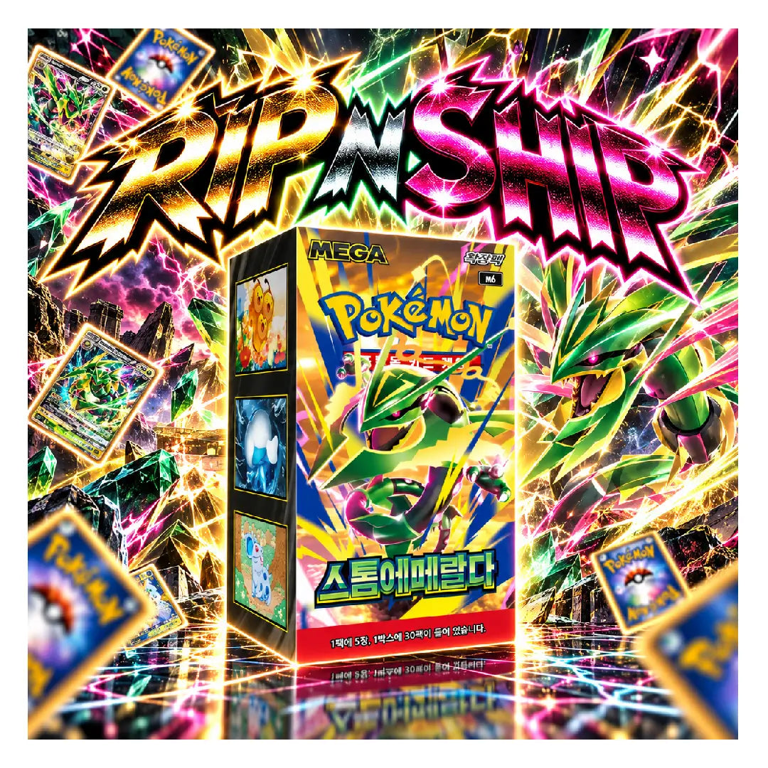 Pokémon TCG Mega Storm Emerald Korean Booster Box | Rip N Ship