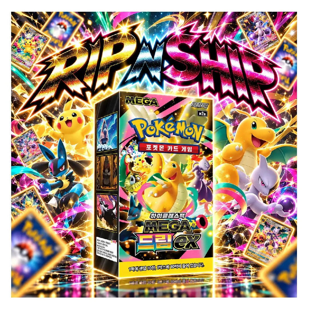 Pokémon TCG MEGA Dream ex M2A Korean Booster Box | Rip N Ship