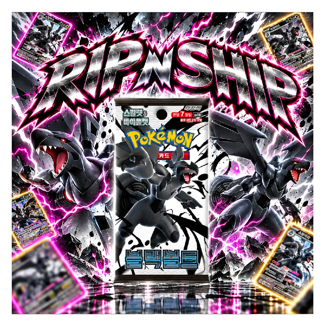 Pokémon TCG Black Bolt SV11B Korean Booster Pack | Rip N Ship