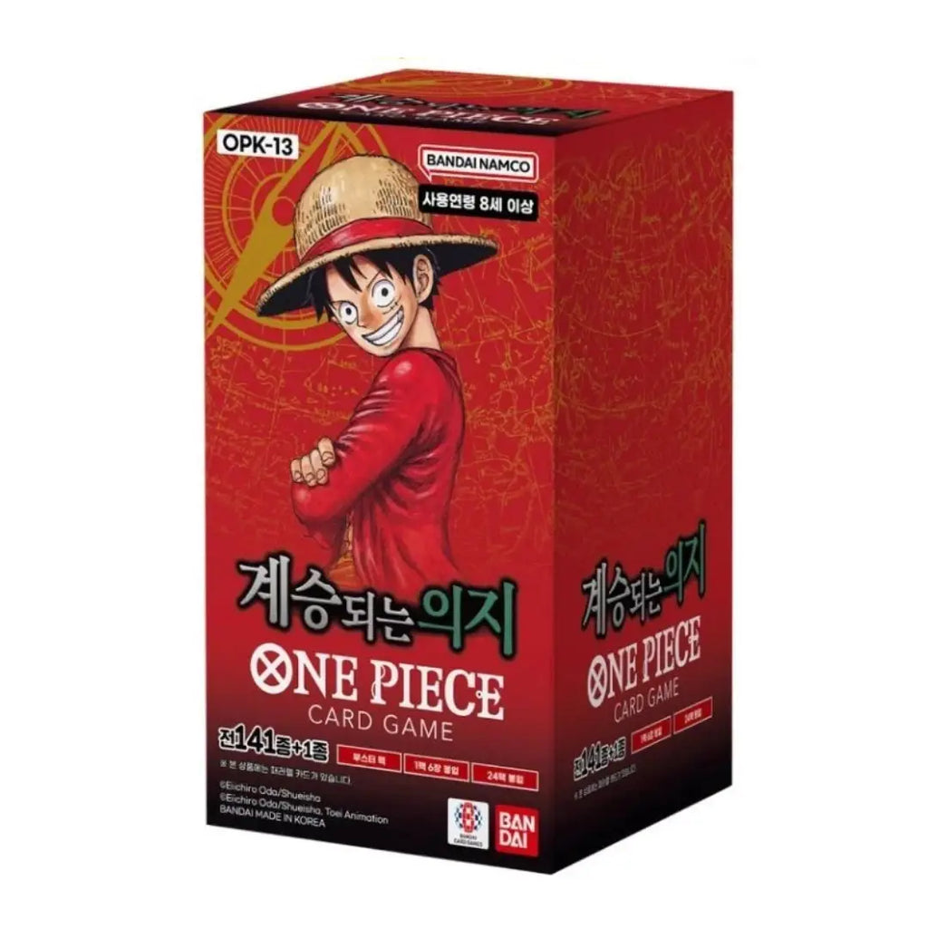 One Piece Card Game OPK-13 Carrying on His Will Korean Booster Box