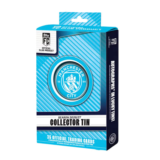 2026/27 Topps Manchester City Collector Tin – Football Trading Cards