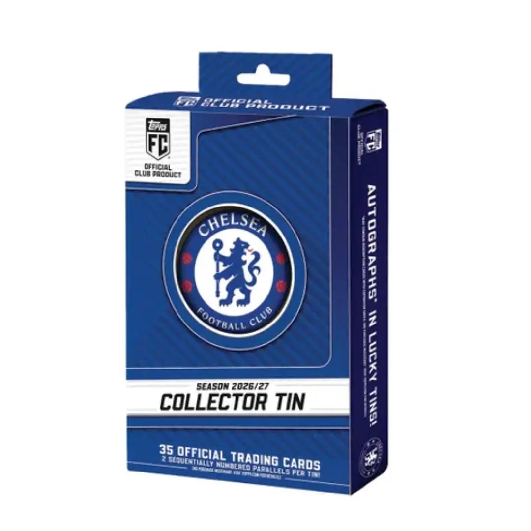 2026/27 Topps Chelsea FC Collector Tin – Football Trading Cards