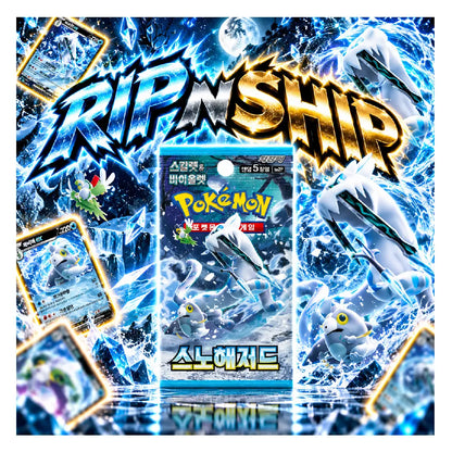 Pokémon TCG Snow Hazard Korean Booster Pack | Rip N Ship