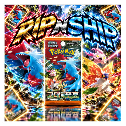 Pokémon TCG Ancient Roar Korean Booster Pack | Rip N Ship