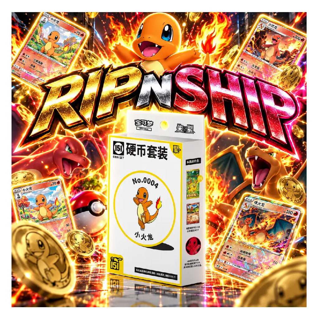 Pokémon TCG 151 Surprise Coin Set Chinese Surprise Slim Pack | Rip N Ship