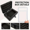 Carbon Fiber Trading Card Storage Case with Removable Dividers for PSA BGS CGC Graded Slabs