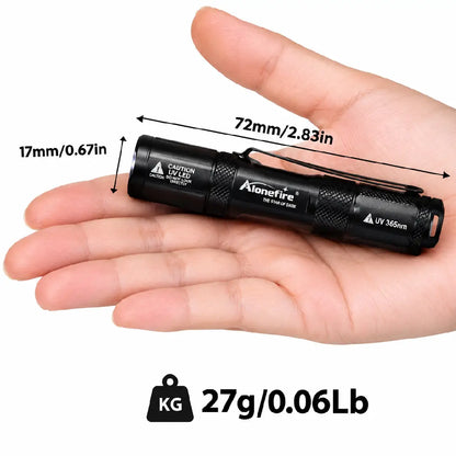 365nm UV Card Checker Light USB Rechargeable Mini Ultraviolet Flashlight for Trading Cards and Collectibles