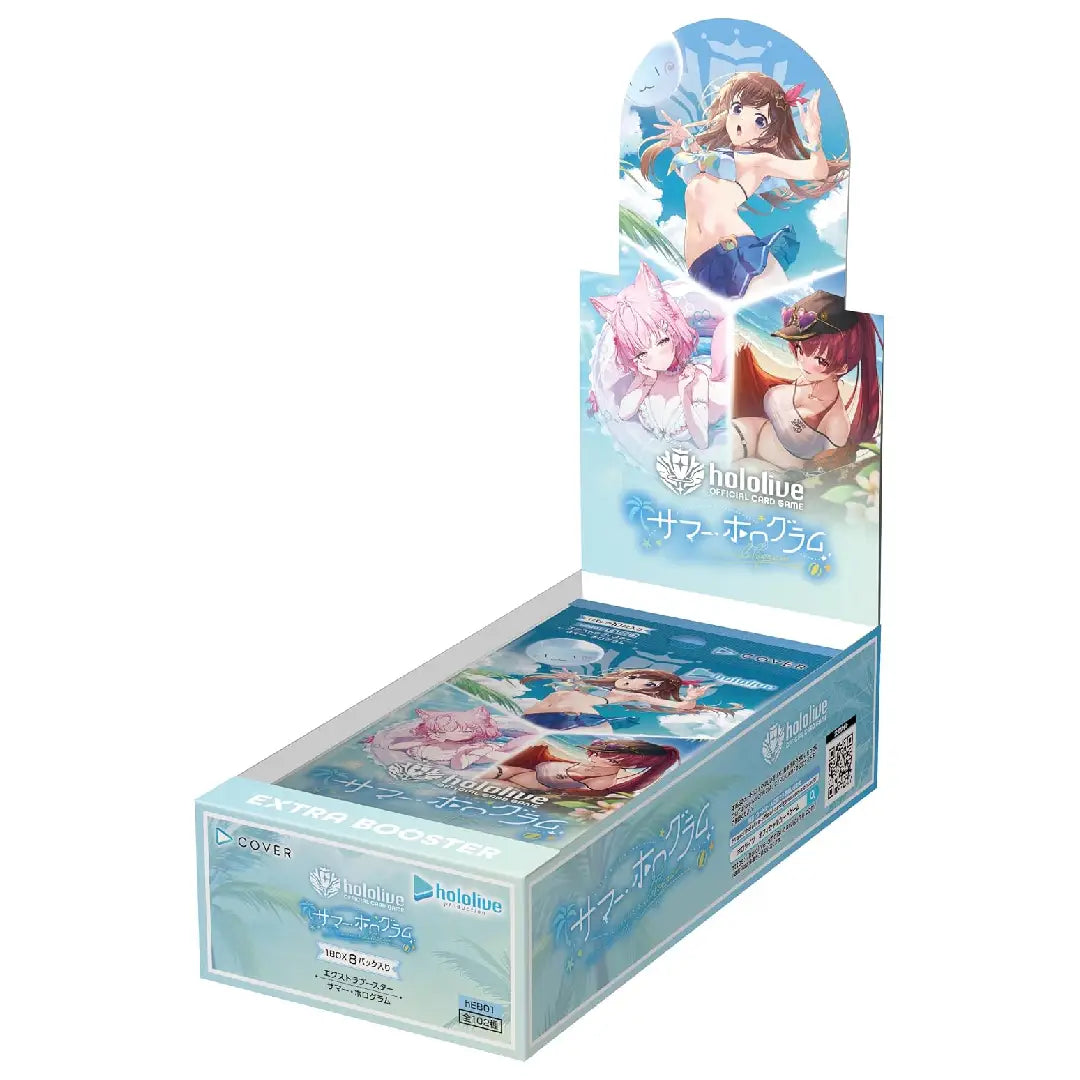 Hololive Official Card Game Summer Hologram Extra Booster Box Japanese Edition 8 Packs