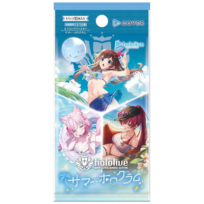 Hololive Official Card Game Summer Hologram Extra Booster Box Japanese Edition 8 Packs