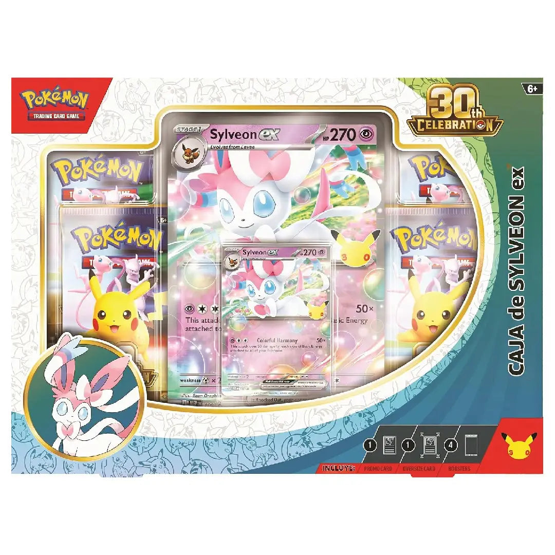 Pokémon TCG 30th Celebration Sylveon ex Box Pokémon Trading Card Game Collectible