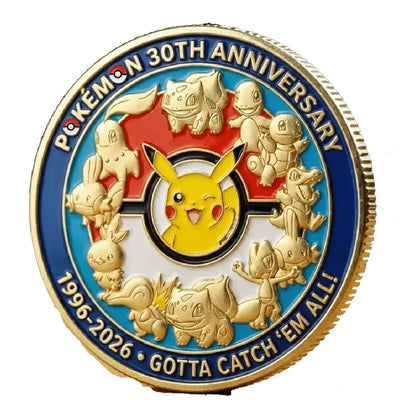 Pokémon 30th Anniversary Celebration Commemorative Coins 2026 Collectible Set