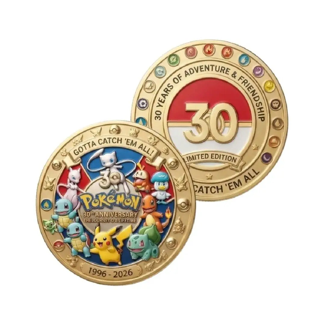 Pokémon 30th Anniversary 2026 Limited Edition Commemorative Coin Collectible