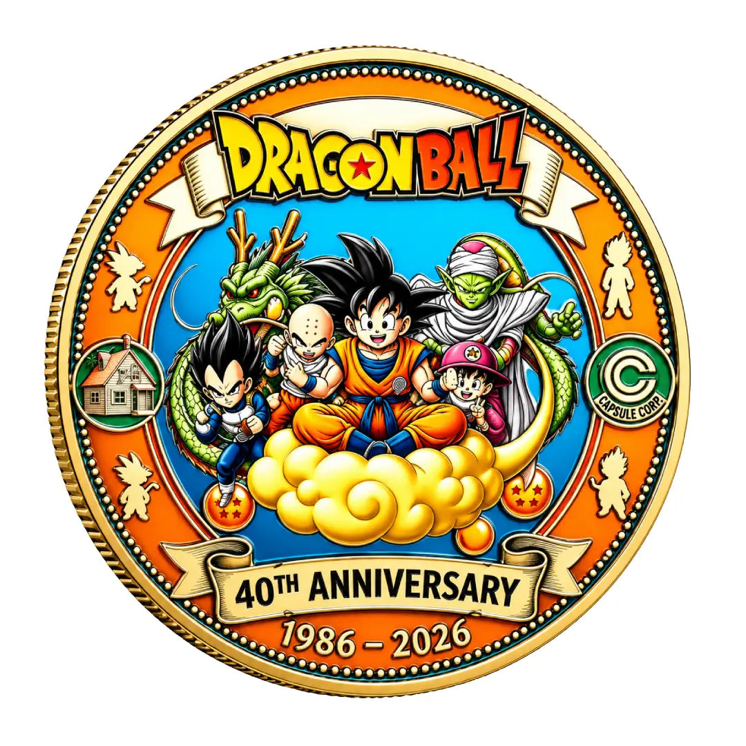 Dragon Ball Z 40th Anniversary 1986–2026 Commemorative Collectible Coin