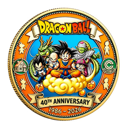 Dragon Ball Z 40th Anniversary 1986–2026 Commemorative Collectible Coin