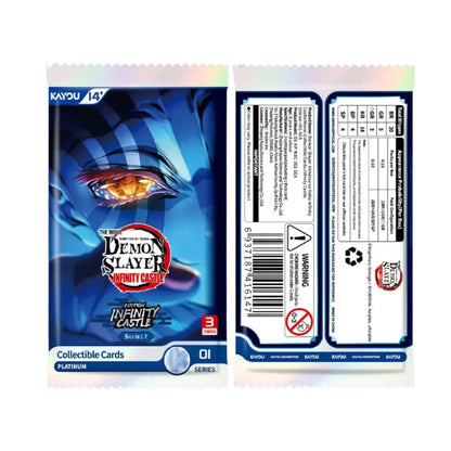 Kayou Demon Slayer Kimetsu no Yaiba Infinity Castle Edition Series 1 Collectible Card Blister Pack
