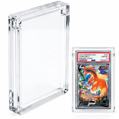 Premium PSA and CGC Magnetic Acrylic Slab Display Case Crystal Clear Graded Card Protector
